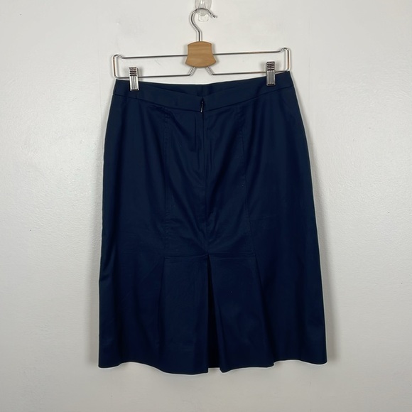 J Crew Career Straight Pencil Skirt Lined Pleated Back Hem Zip Closure Women 4 - Picture 5 of 12